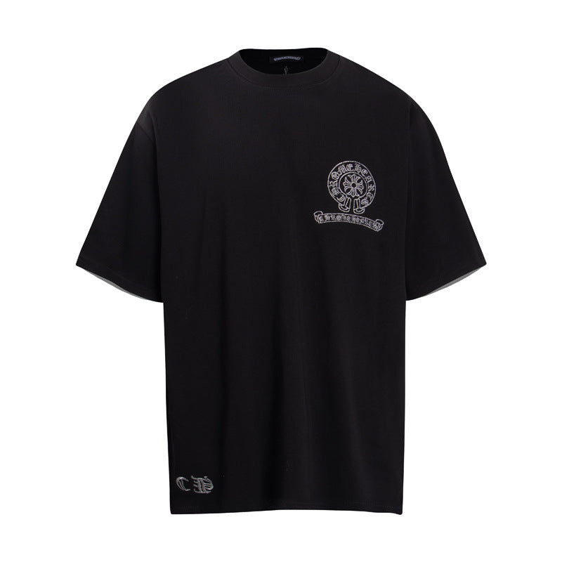 Chrome Heart T Shirts Cross Color Printed Short Sleeve T-Shirt
