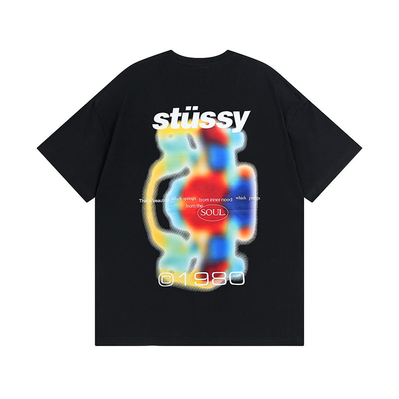 Stussy T-Shirts Casual Loose Couple T-Shirts