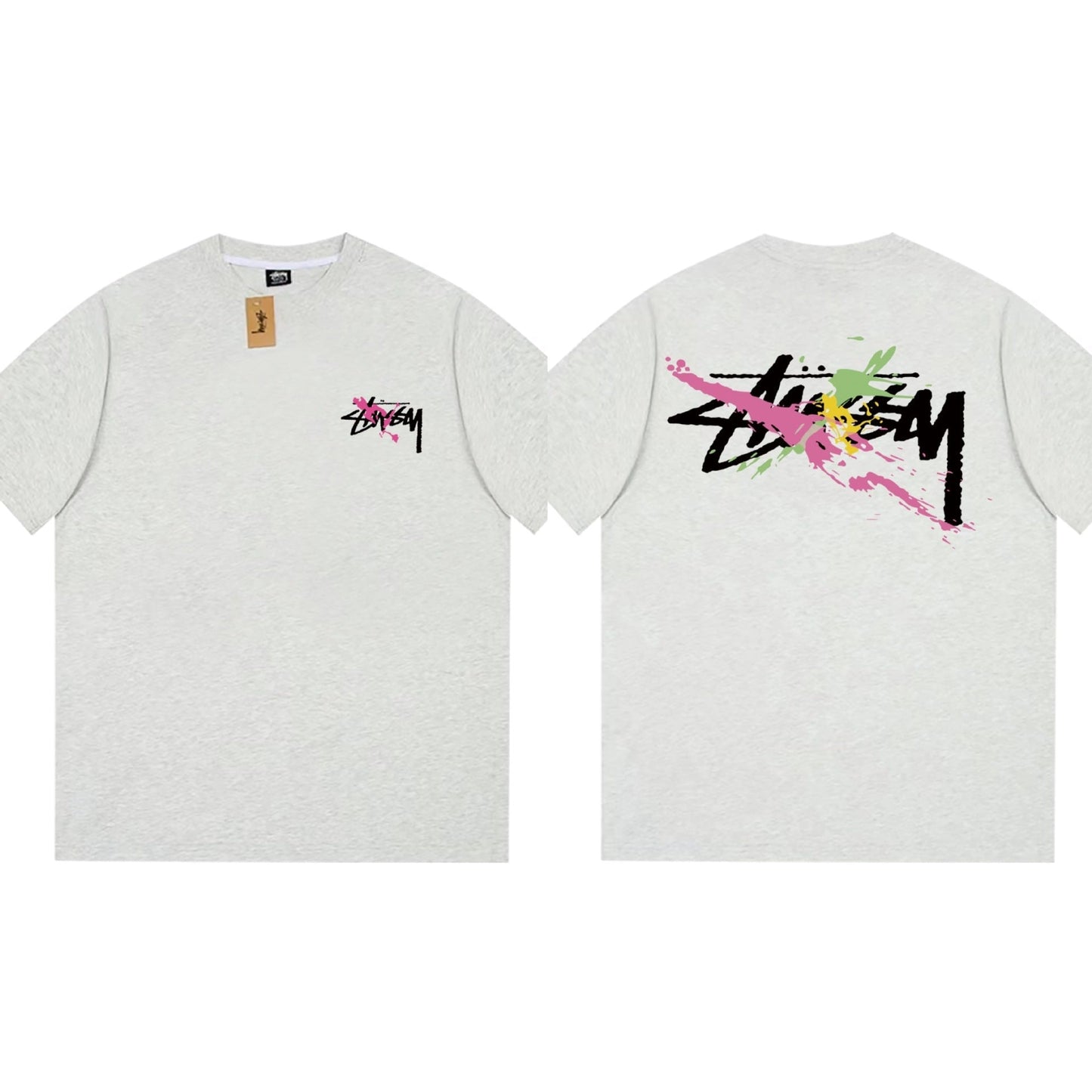 Stussy T-Shirts Loose Casual T-Shirts Same for Men and Women