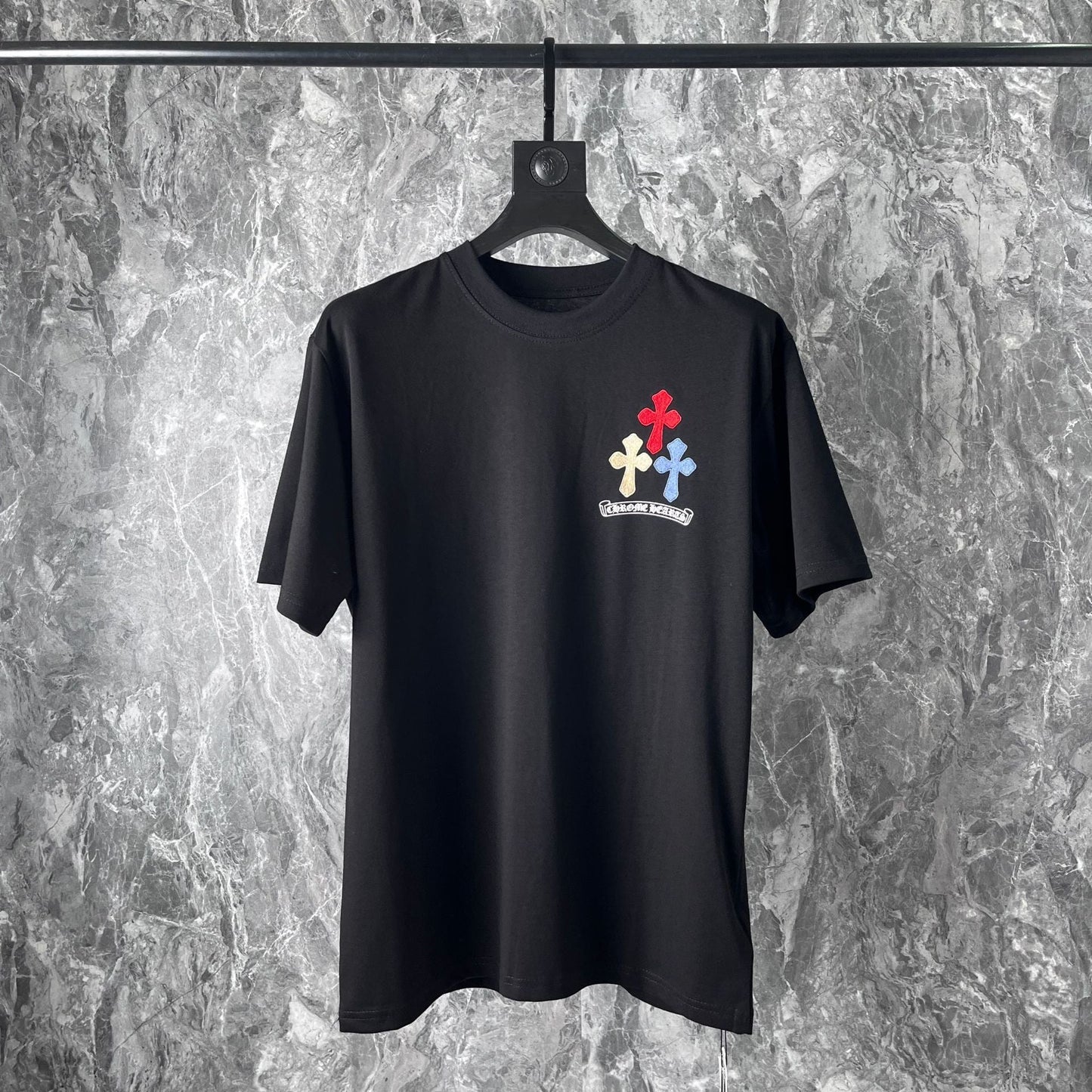 Chrome Heart T Shirts Cross Horseshoe Print Embroidery T-Shirt Short Sleeve