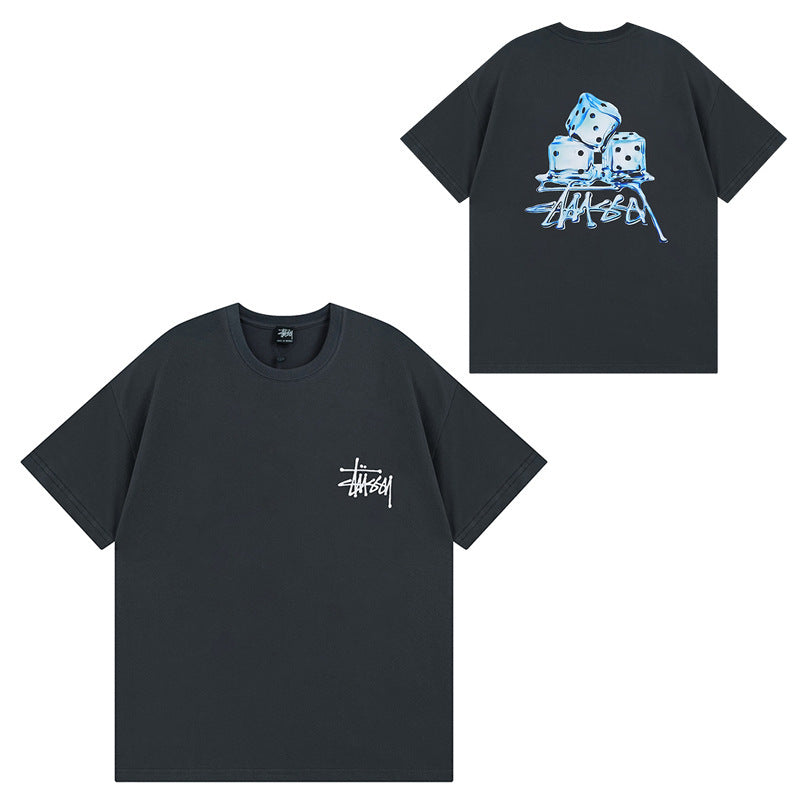 Stussy T-Shirts Casual Versatile Loose T-Shirts Couple