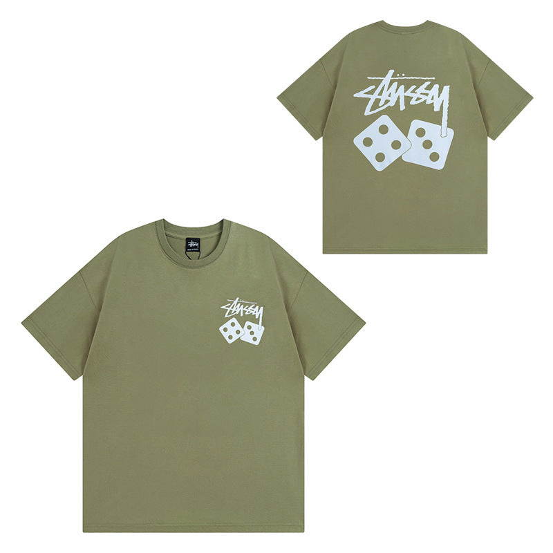 Stussy T-Shirts Casual Versatile Loose T-Shirts Couple
