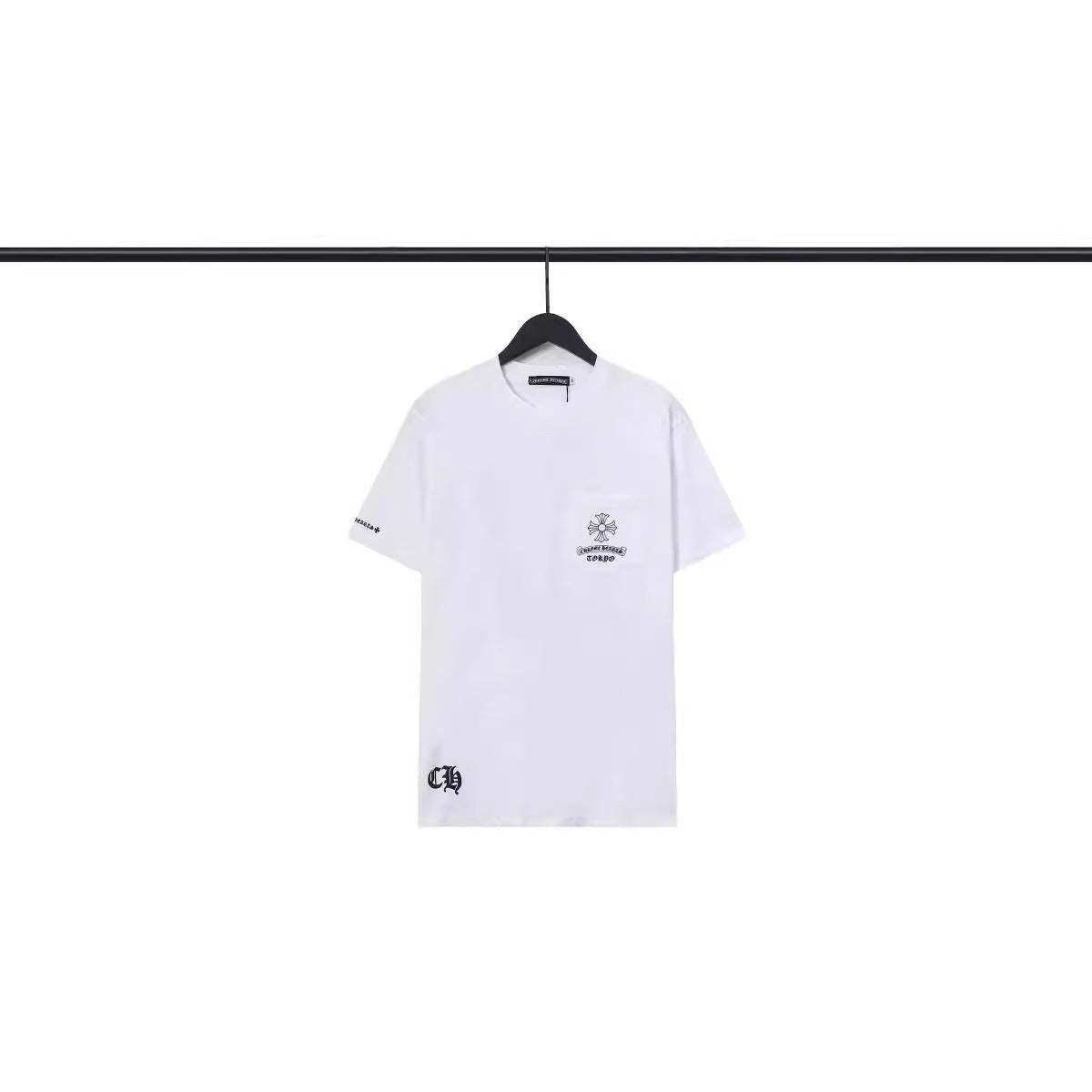 Chrome Heart T Shirts Croix Cross Gypsy Cotton Crew Neck Short Sleeve T-Shirt