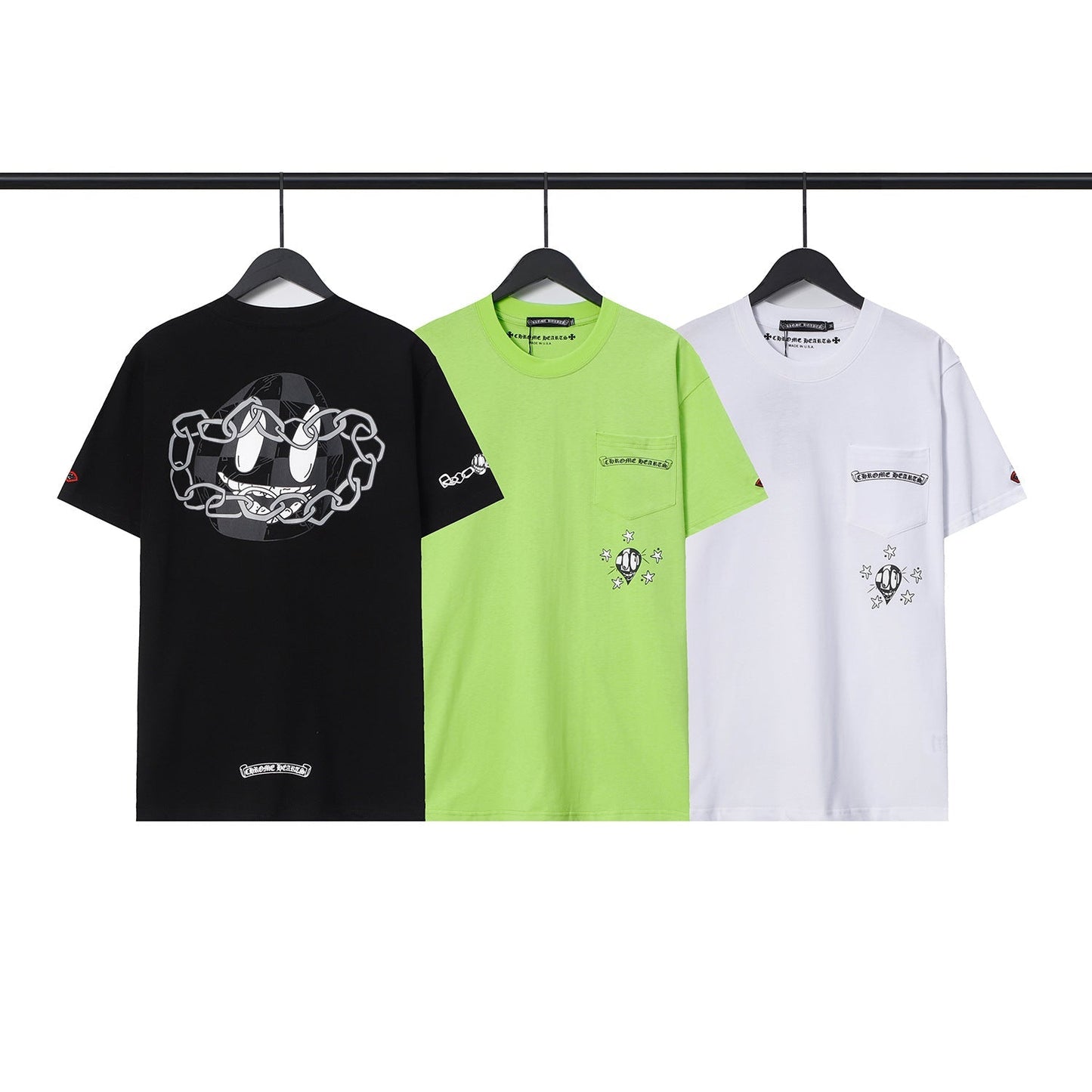 Chrome Heart T Shirts Back Cross Short Sleeve T-Shirt