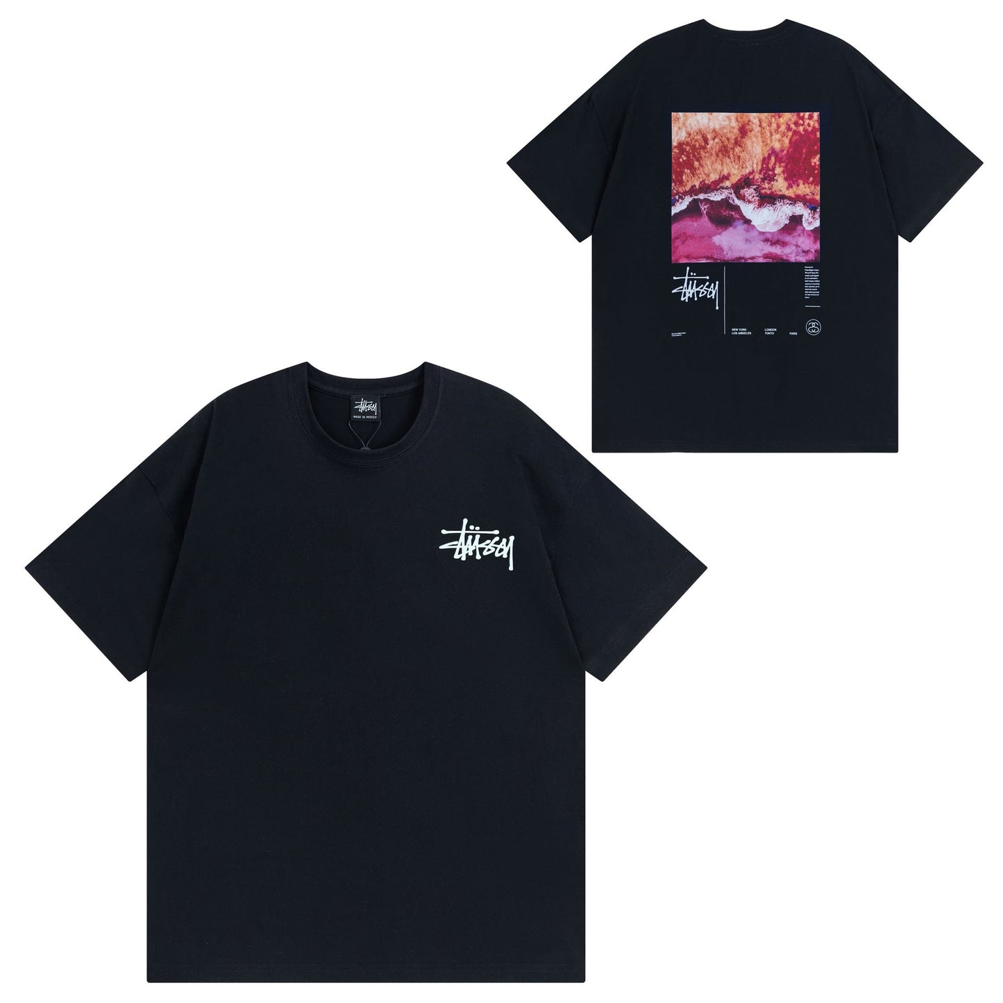 Stussy T-Shirts Casual Versatile Loose T-Shirts Couple