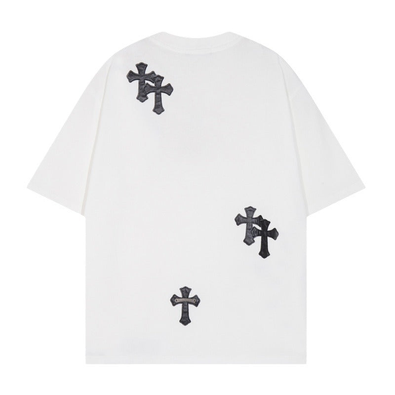 Chrome Heart T Shirts T-Shirt Short Sleeve Cross