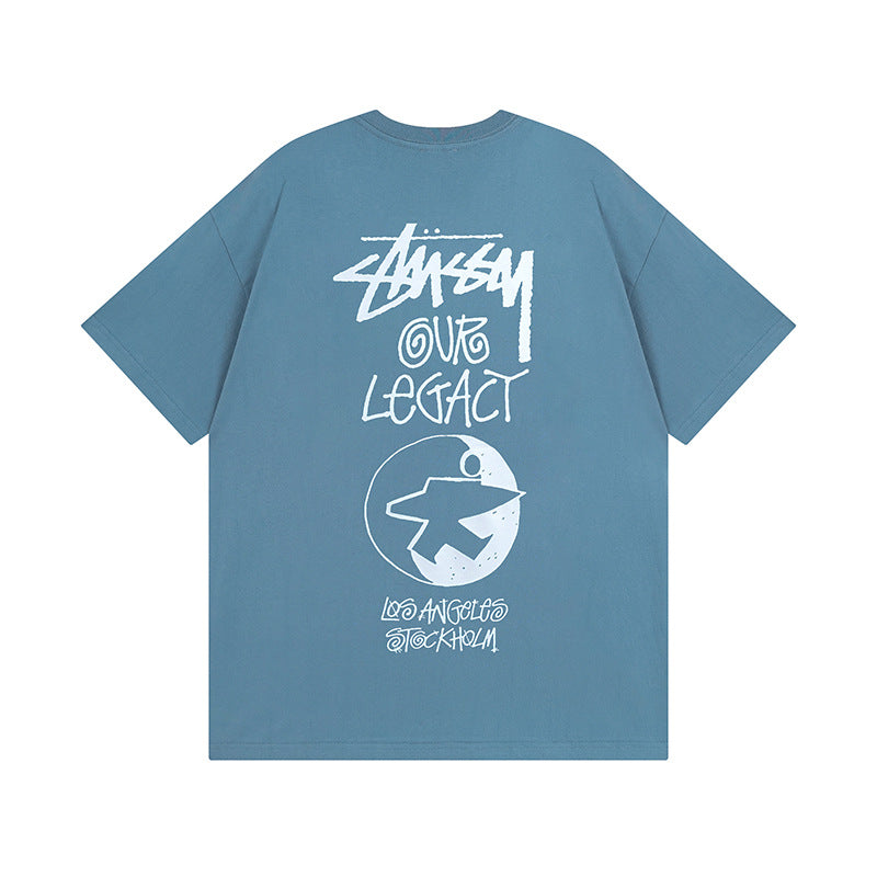 Stussy T-Shirts Casual Loose Couple T-Shirts
