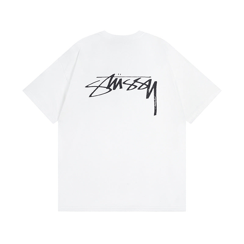 Stussy T-Shirts Casual Loose Couple T-Shirts