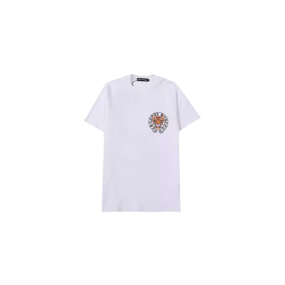 Chrome Heart T Shirts Color Scroll Tiger Head Pattern Short Sleeve T-Shirt