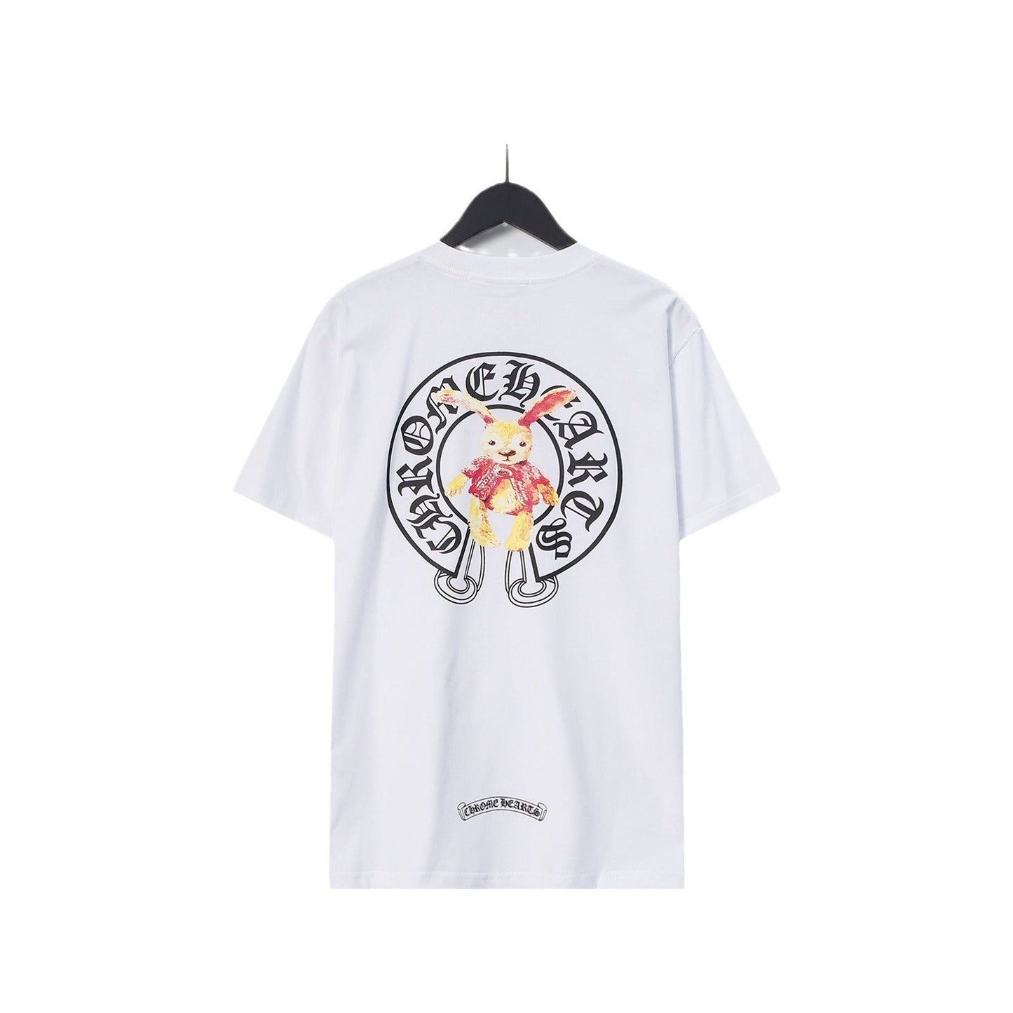 Chrome Heart T Shirts Croix Cross Leather Printed Short Sleeve T-Shirt