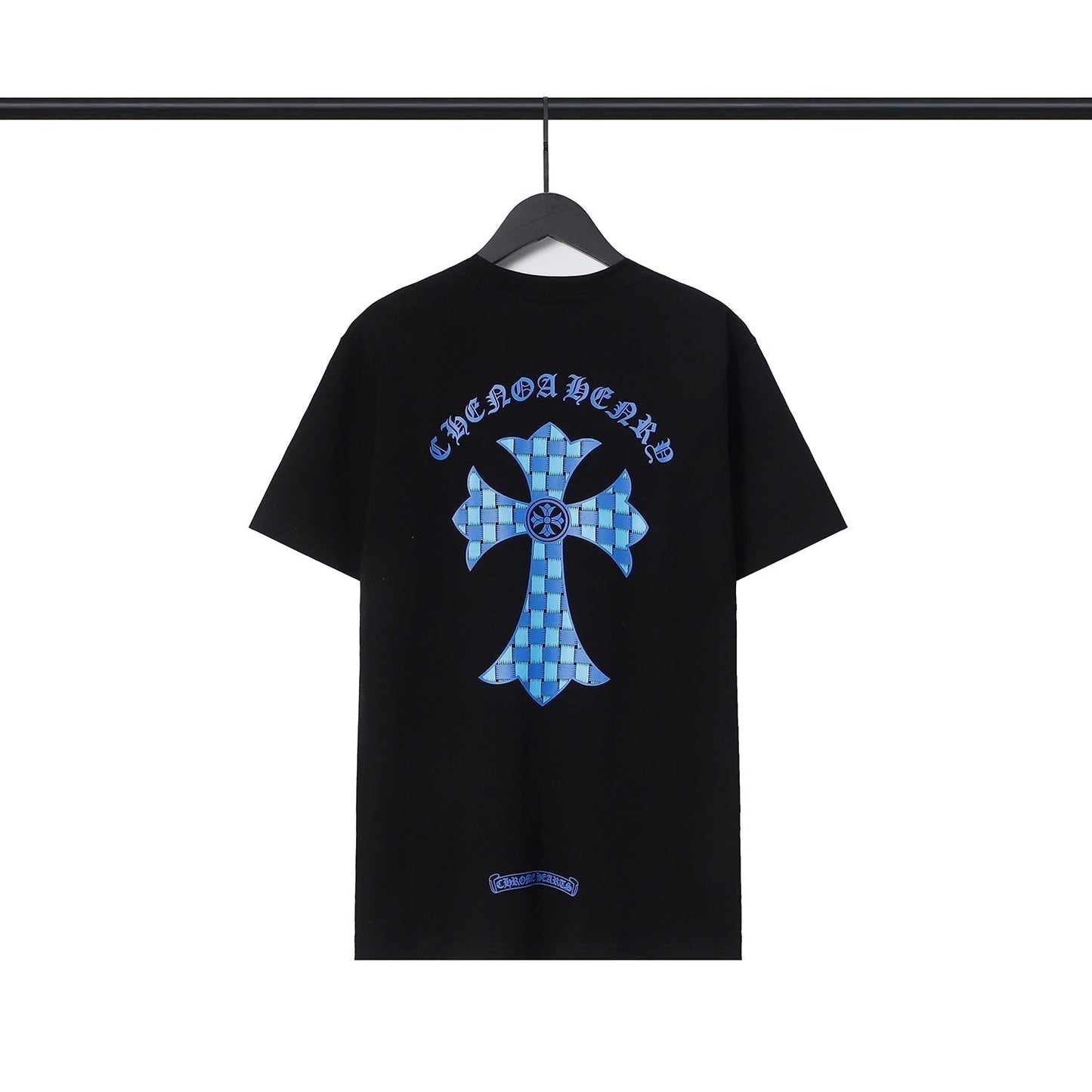 Chrome Heart T Shirts Sanskrit Color Printing Loose Cotton Casual Crew Neck Short Sleeve T-Shirt