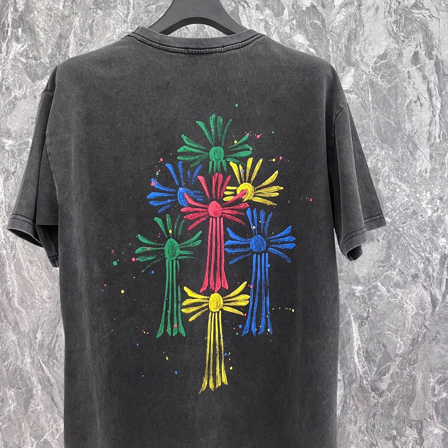 Chrome Heart T Shirts Croix Summer Trend Brand Short Sleeve Street