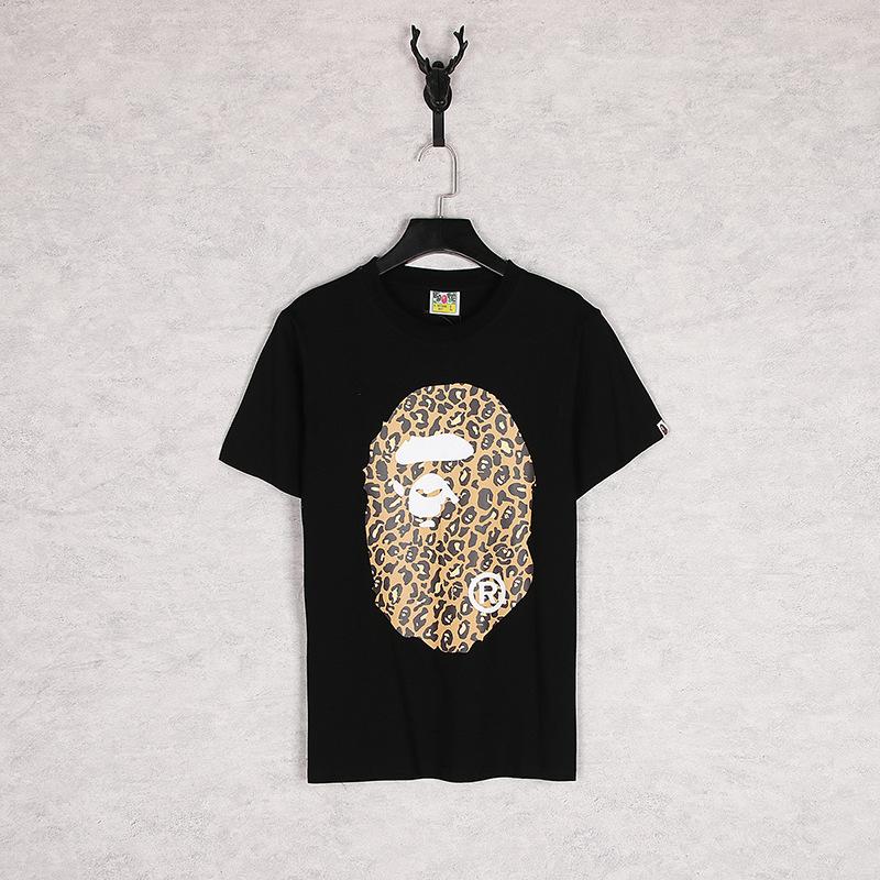 Bathing Ape T-Shirt Summer Leopard Print Short Sleeve T-shirt