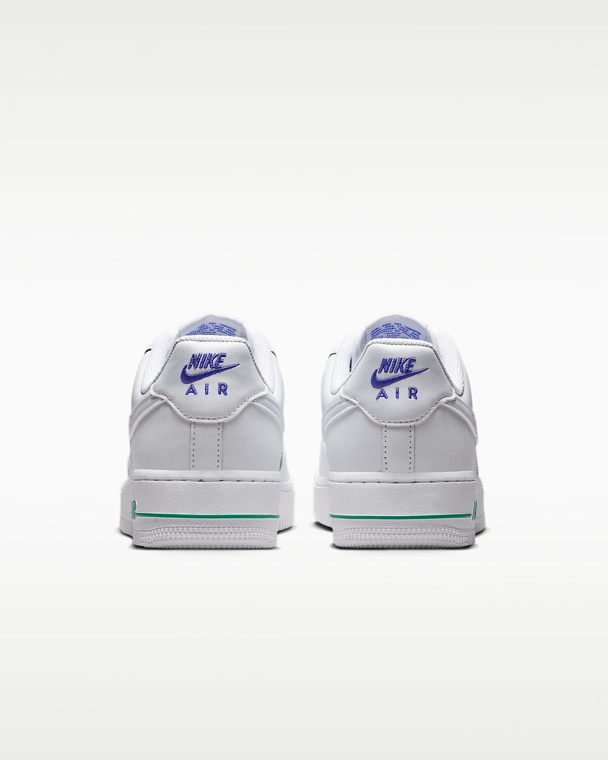 Nike Air Force 1 '07 White Blue Flower Print Sneakers mens low top shoes