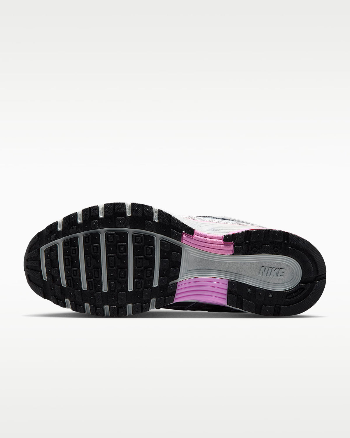 Nike P-6000 ¨C Metallic Silver / Pink Mesh Athletic Sneakers