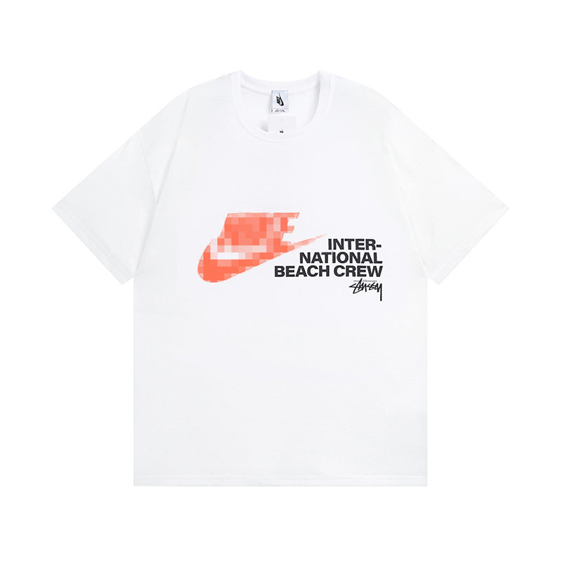 Stussy The Wide World Tribe T-Shirt Casual Loose Couple T-Shirts
