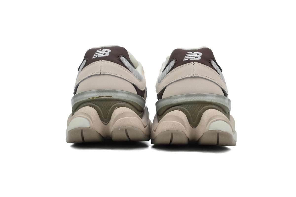 New Balance 9060 Women's & Men's Beige Grey Brown Chunky Retro Sneakers