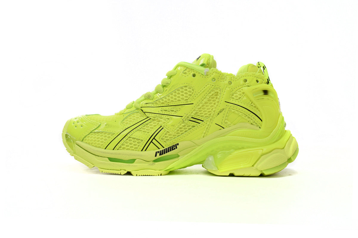 Balenciaga men's shoes Track Runner Sneaker ¨C Distressed Low-Top  balenciaga runners Pale yellow