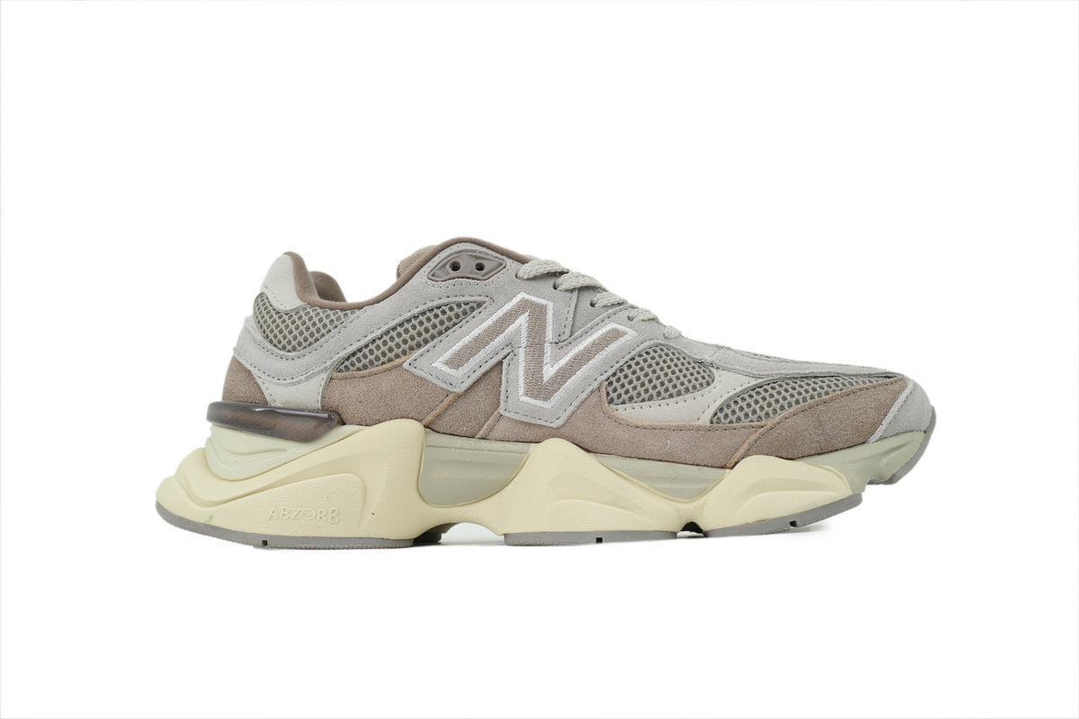 New Balance 9060 Women's & Men's Taupe Grey & Cream Chunky Retro Sneakers