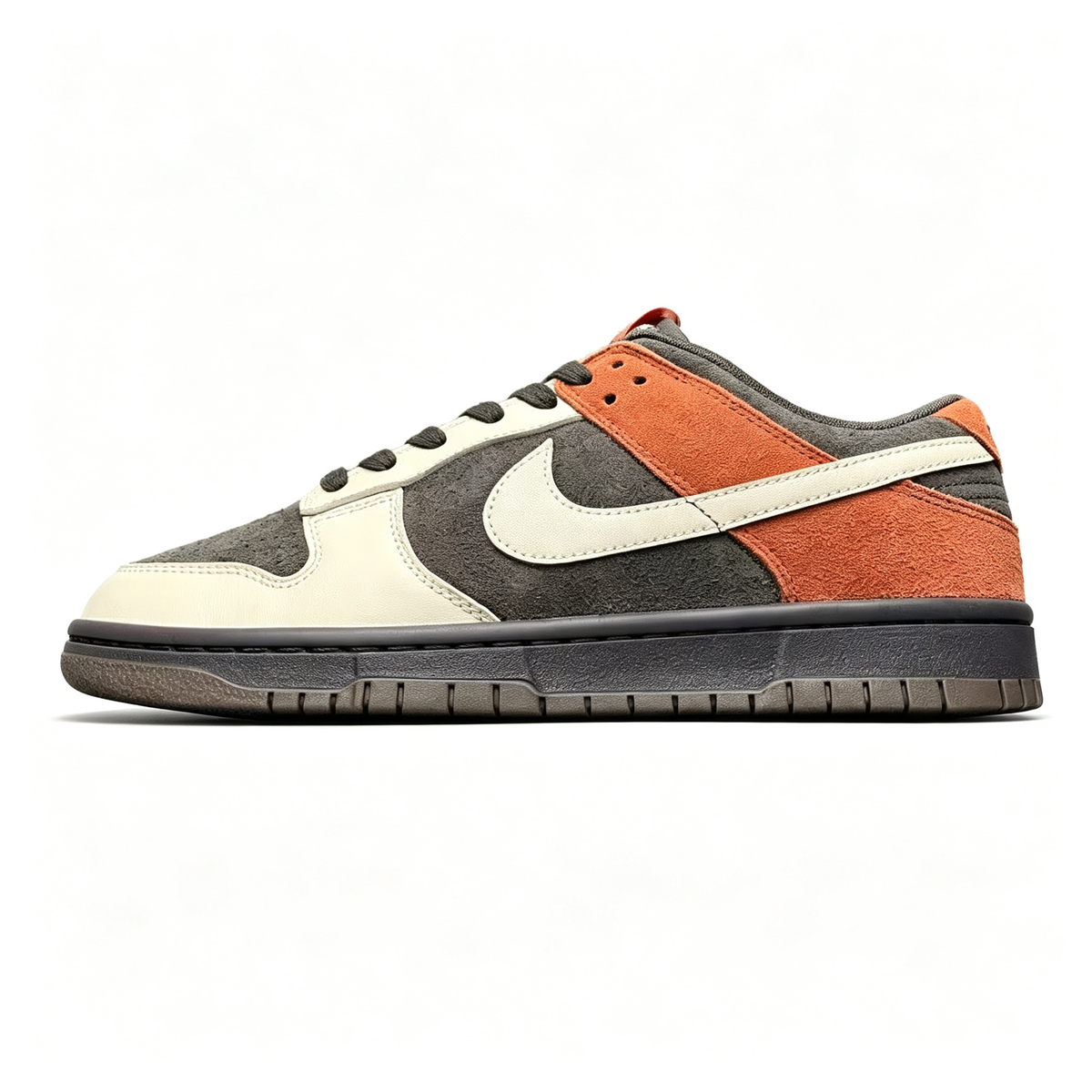 Nike Dunk Low 'Dark Grey / Burnt Orange' ¡ª Suede & Dark Gum Sneakers