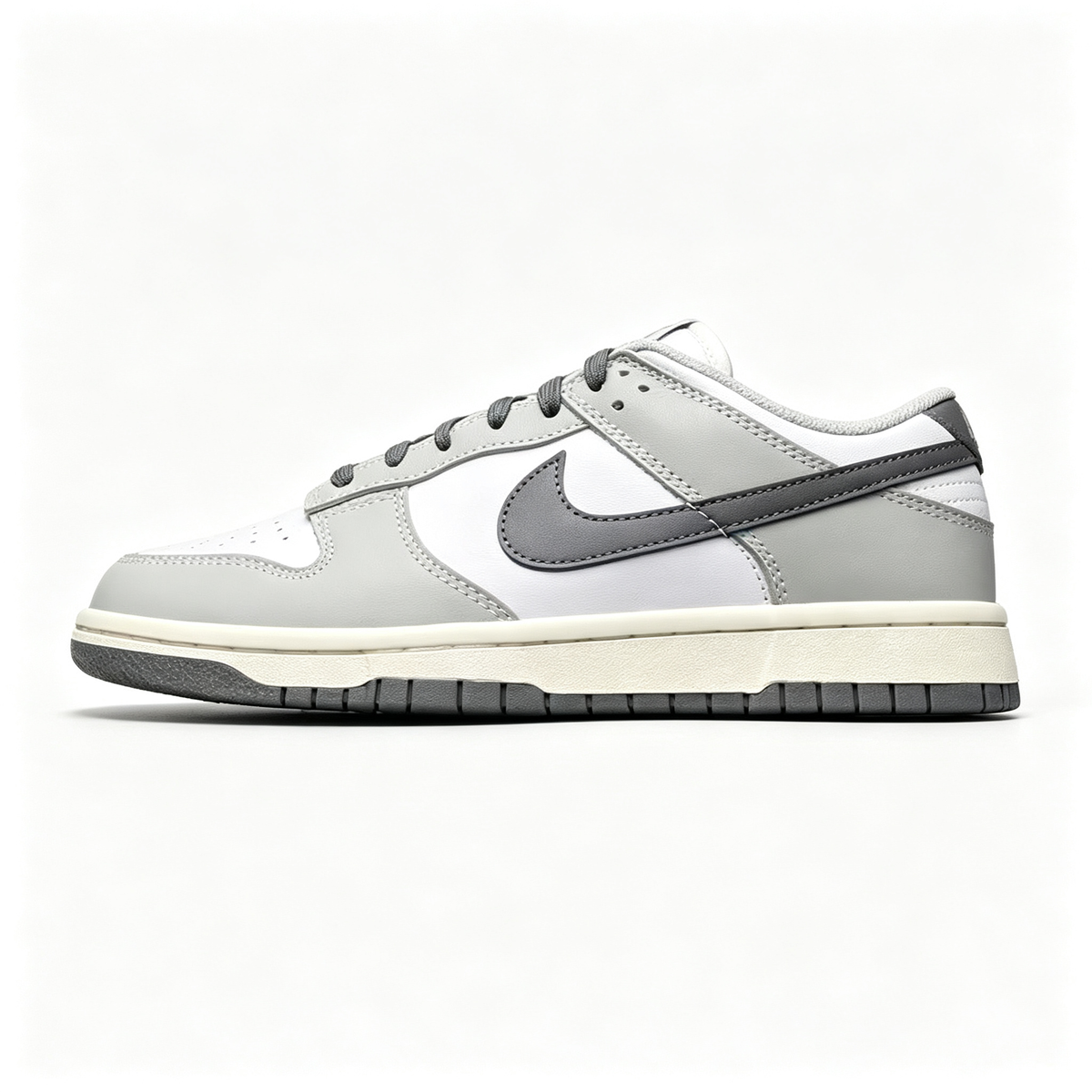 Nike Dunk Low ¨C White / Light Grey / Dark Grey / Sail