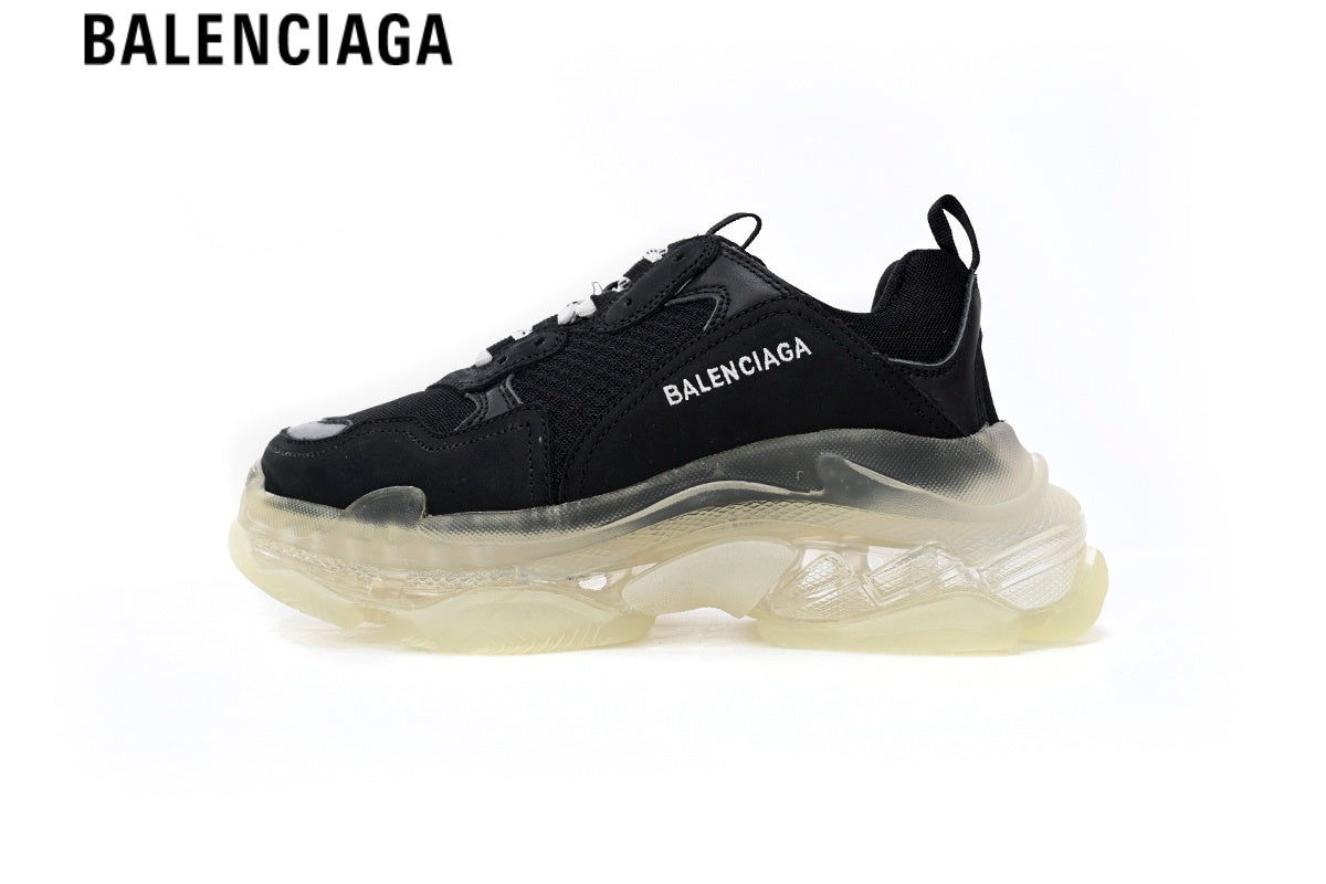Balenciaga Runner men's shoes  women sneakers ¡ª Blue Mesh, Black & Orange Synthetic Overlays